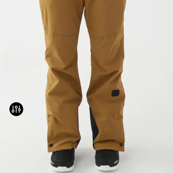 O'Neill Women's Mustard Brown Snow Pants - Picture 2 of 16